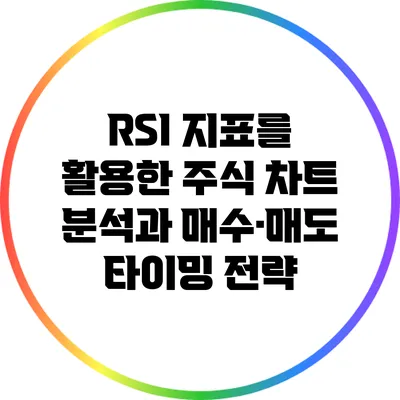 RSI 지표를 활용한 주식 차트 분석과 매수·매도 타이밍 전략