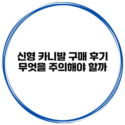 신형 카니발 구매 후기: 무엇을 주의해야 할까?
